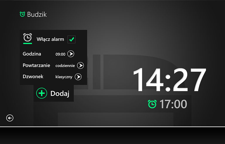 Aplikacja Budzik